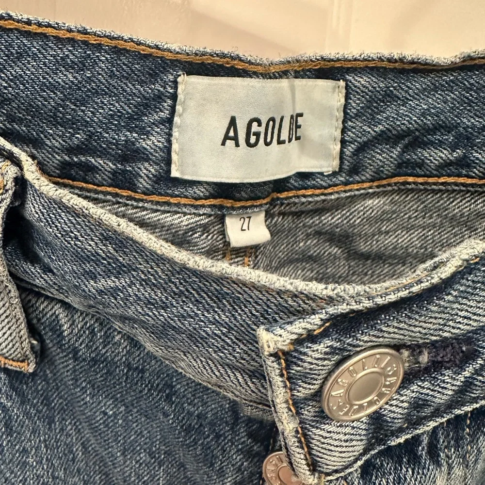 AGOLDE Riley Crop Jeans, Frequency wash, size 27 - Picture 5 of 5
